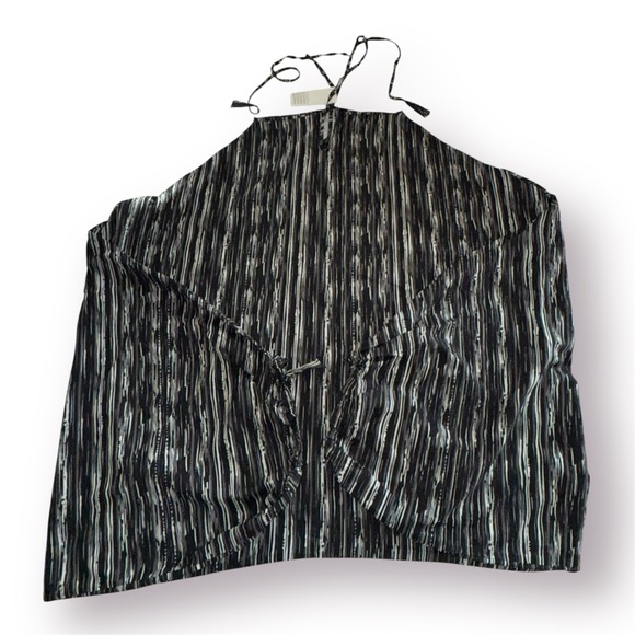 🛍️SALE🛍️ LUUKAA Black White Gray Striped Shalwar Overalls - Picture 9 of 9